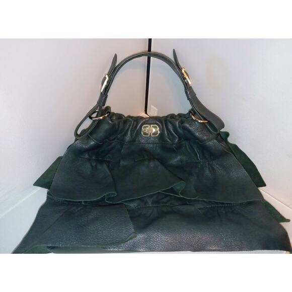 LE' BULGA Handbags - LE' BULGA black leather hobo bag purse